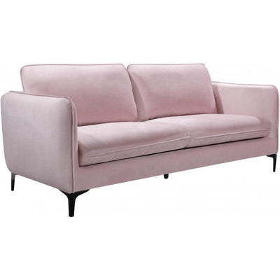 Poppy Velvet Pink Sofa - bellafurnituretv