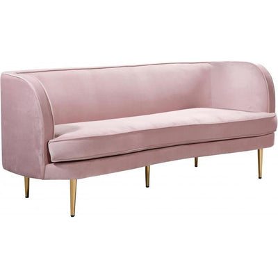 Vivan Velvet Pink Sofa - bellafurnituretv