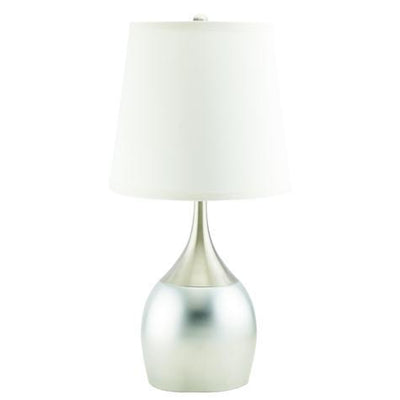 3-Way Touch Silver 24" Table Lamp - bellafurnituretv