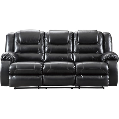 Vacherie Black Reclining Sofa - bellafurnituretv
