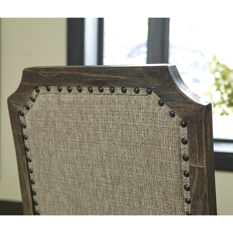 Wyndahl Rustic Brown Upholstered Counter Height Chair, Set of 2 - bellafurnituretv