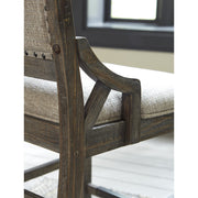 Wyndahl Rustic Brown Upholstered Counter Height Chair, Set of 2 - bellafurnituretv