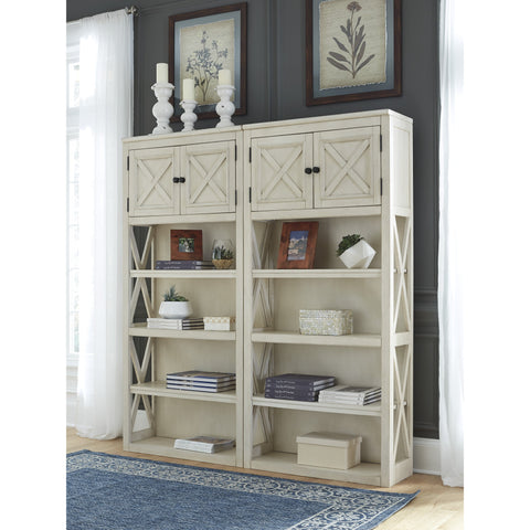 Bolanburg White/Oak Large Bookcase | H647 - bellafurnituretv