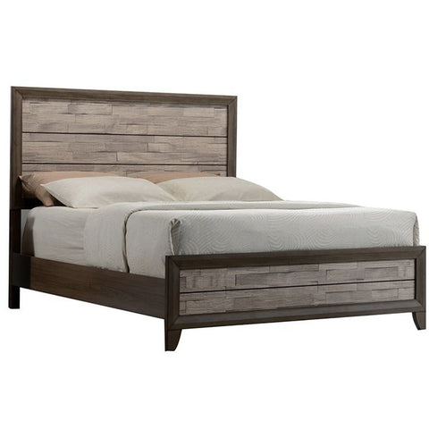 Jaren Light Brown Queen Panel Bed - bellafurnituretv