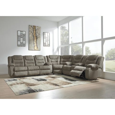 [SPECIAL] McCade Cobblestone Reclining Sectional - bellafurnituretv