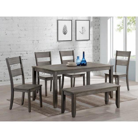 Sean Gray Melamine Dining Table - bellafurnituretv