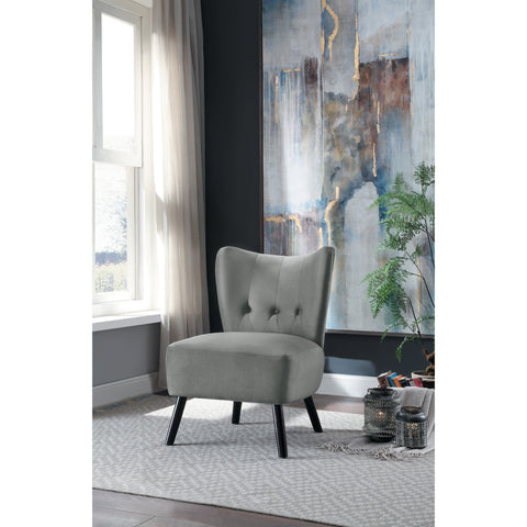 Imani Gray Accent Chair - bellafurnituretv