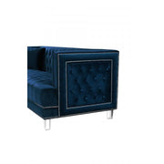 Lucas Velvet Navy Sofa - bellafurnituretv