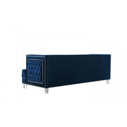 Lucas Velvet Navy Sofa - bellafurnituretv