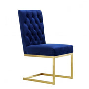 Cameron Gold/Navy Dining Set - bellafurnituretv