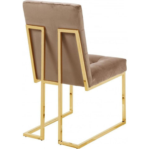 Pierre Velvet Beige Dining Chair, Set of 2 - bellafurnituretv