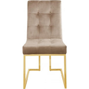 Pierre Velvet Beige Dining Chair, Set of 2 - bellafurnituretv