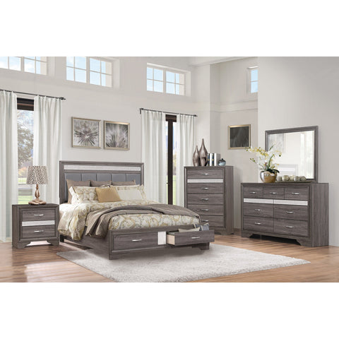 Luster Gray Bedroom Mirror - bellafurnituretv