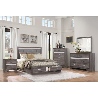 [SPECIAL] Luster Gray Storage Platform Bedroom Set - bellafurnituretv