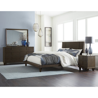 Ridgewood Dark Brown Queen Platform Bed - bellafurnituretv