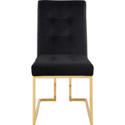 Pierre Velvet Black Dining Chair, Set of 2 - bellafurnituretv