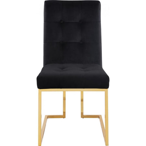 Pierre Gold/Black Dining Set - bellafurnituretv