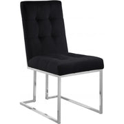 Alexis Velvet Black Dining Chair, Set of 2 - bellafurnituretv