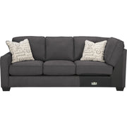 Alenya Charcoal LAF Sectional - bellafurnituretv