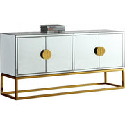 Silver Gold Mirrored Sideboard Buffet - bellafurnituretv