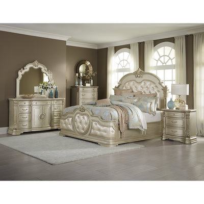 [SPECIAL] Antoinetta Champagne Panel Bedroom Set - bellafurnituretv
