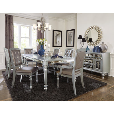 Orsina Silver Mirrored Extendable Dining Set - bellafurnituretv
