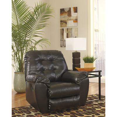 Alliston Chocolate Rocker Recliner - bellafurnituretv