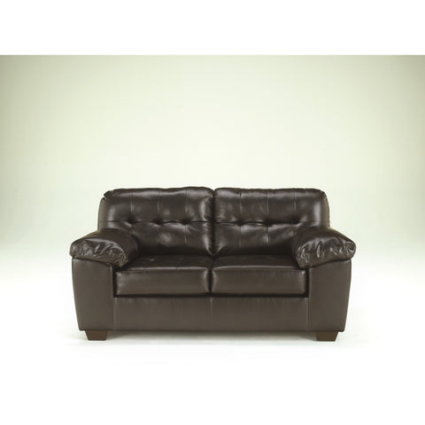 Alliston Chocolate Loveseat - bellafurnituretv