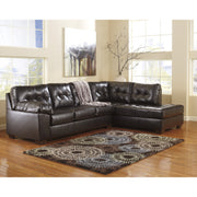 Alliston Chocolate RAF Sectional - bellafurnituretv