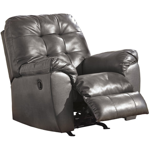 Alliston Gray Rocker Recliner - bellafurnituretv