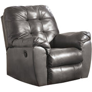 Alliston Gray Rocker Recliner - bellafurnituretv