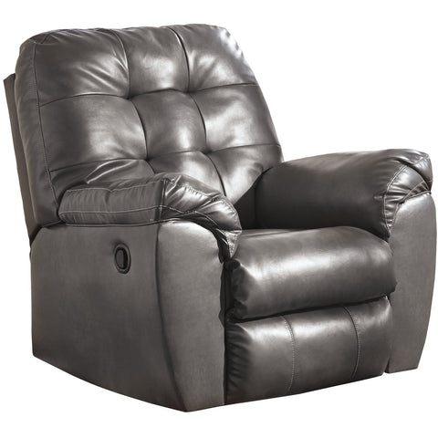 Alliston Gray Rocker Recliner - bellafurnituretv