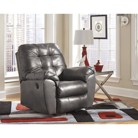 Alliston Gray Rocker Recliner - bellafurnituretv