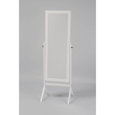 Cheval Rectangular White Mirror - bellafurnituretv
