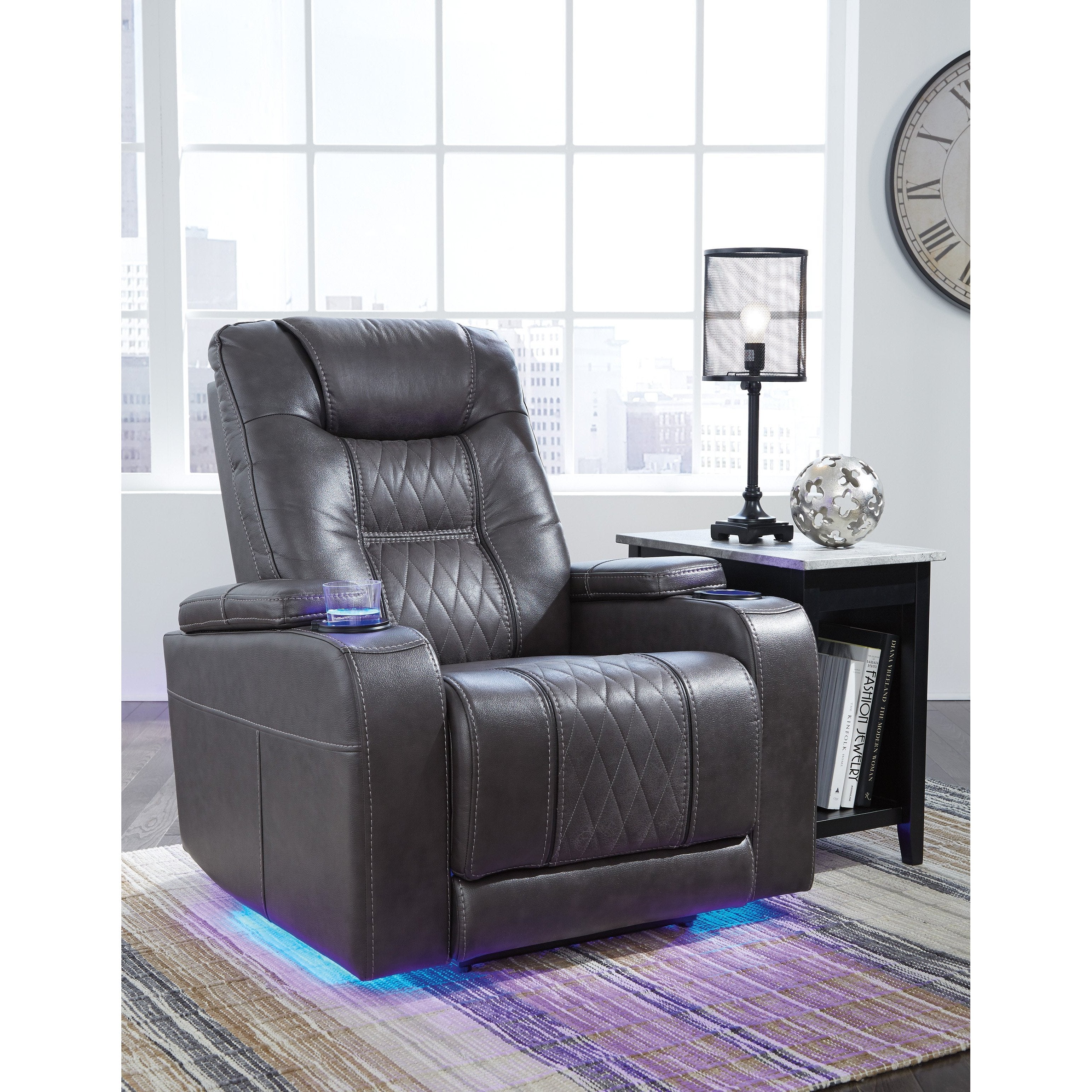 Barling walnut deals power recliner