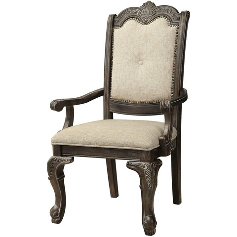 Kiera Gray Arm Chair, Set of 2 - bellafurnituretv