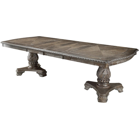 Kiera Gray Formal Dining Table - bellafurnituretv