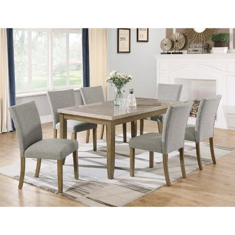 Mike Faux Marble Dining Room Set - bellafurnituretv