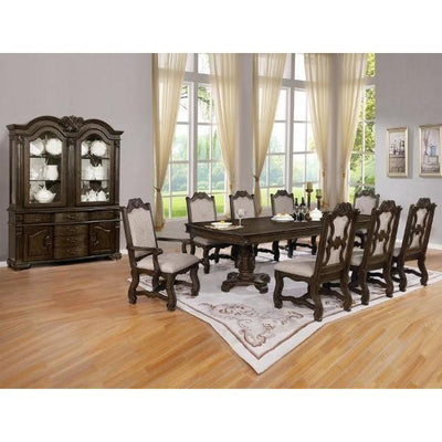 Neo Renaissance Grayish Brown Dining Table - bellafurnituretv