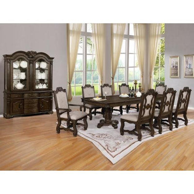 Neo Renaissance Grayish Brown Dining Room Set - bellafurnituretv