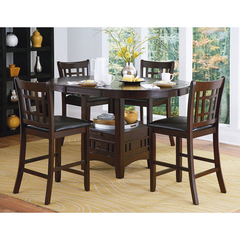 Junipero Dark Espresso Counter Height Set - bellafurnituretv