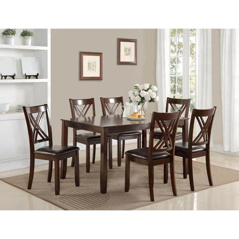 Eloise Brown 7-Piece Dining Set - bellafurnituretv