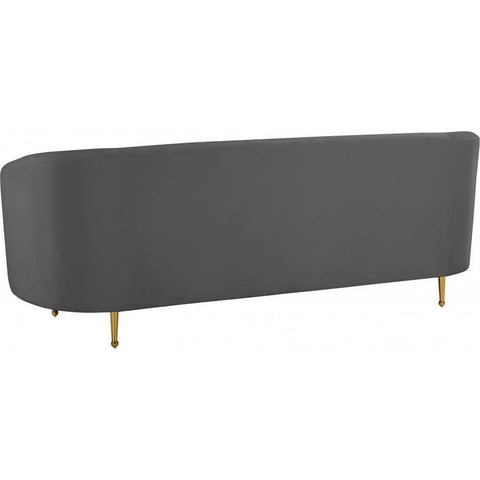 Lavilla Velvet Gray Sofa - bellafurnituretv