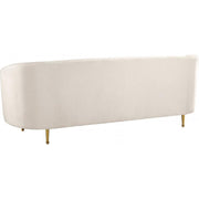 Lavilla Velvet Cream Sofa - bellafurnituretv