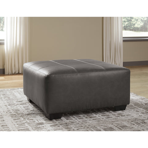 Aberton Gray Oversized Accent Ottoman - bellafurnituretv