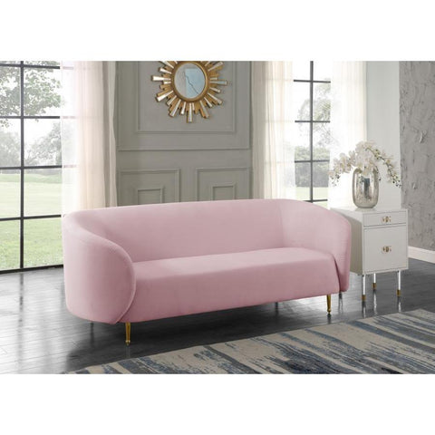 Lavilla Velvet Pink Living Room Set - bellafurnituretv