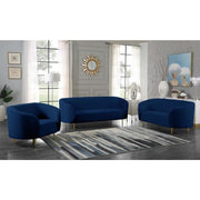 Lavilla Velvet Navy Sofa - bellafurnituretv