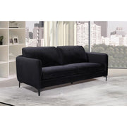 Poppy Velvet Black Living Room Set - bellafurnituretv