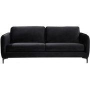 Poppy Velvet Black Sofa - bellafurnituretv