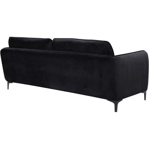 Poppy Velvet Black Sofa - bellafurnituretv